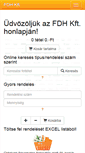 Mobile Screenshot of fdh.hu