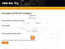 Tablet Screenshot of fdh.hu